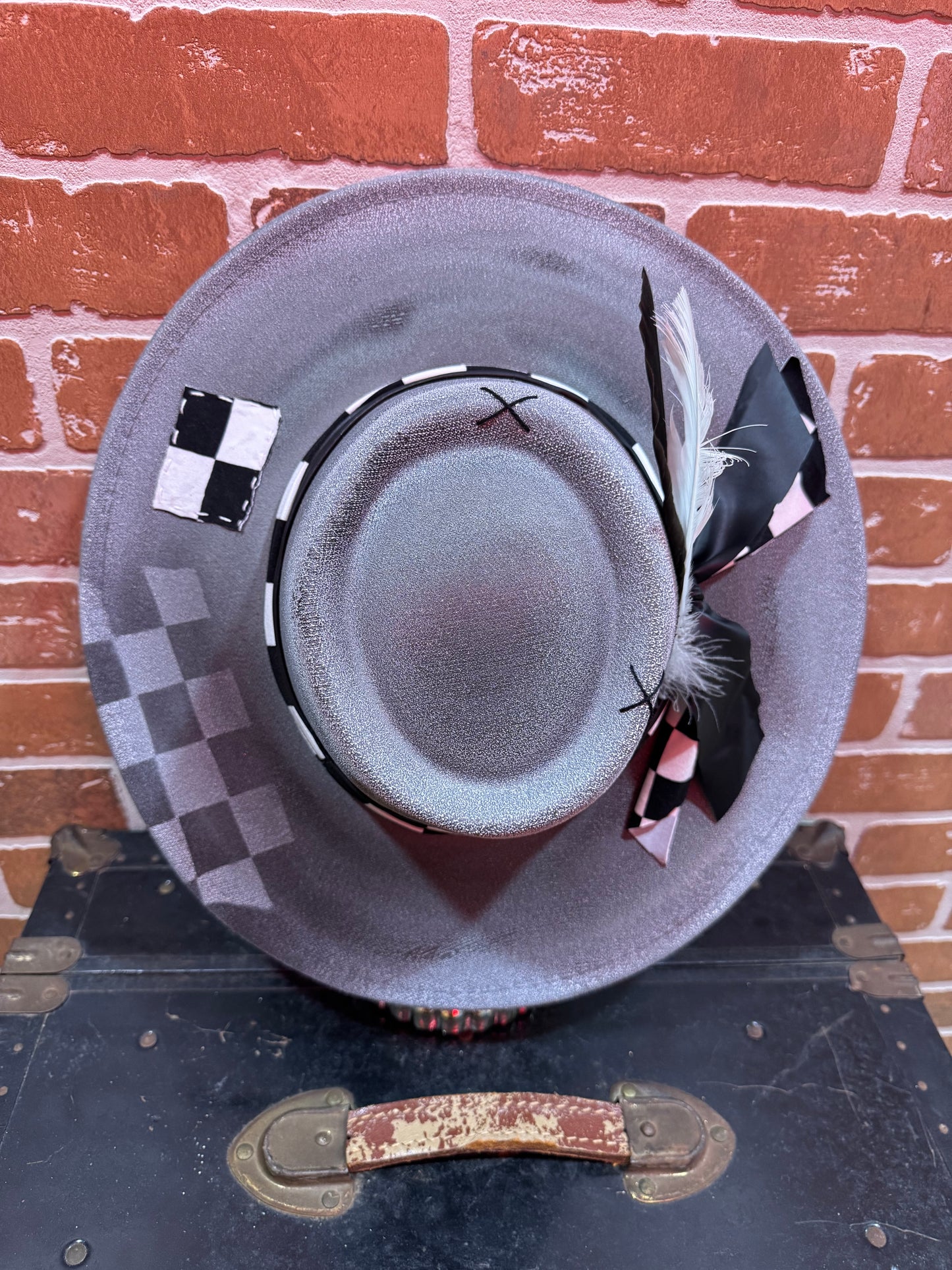 B&W Checkered Hat