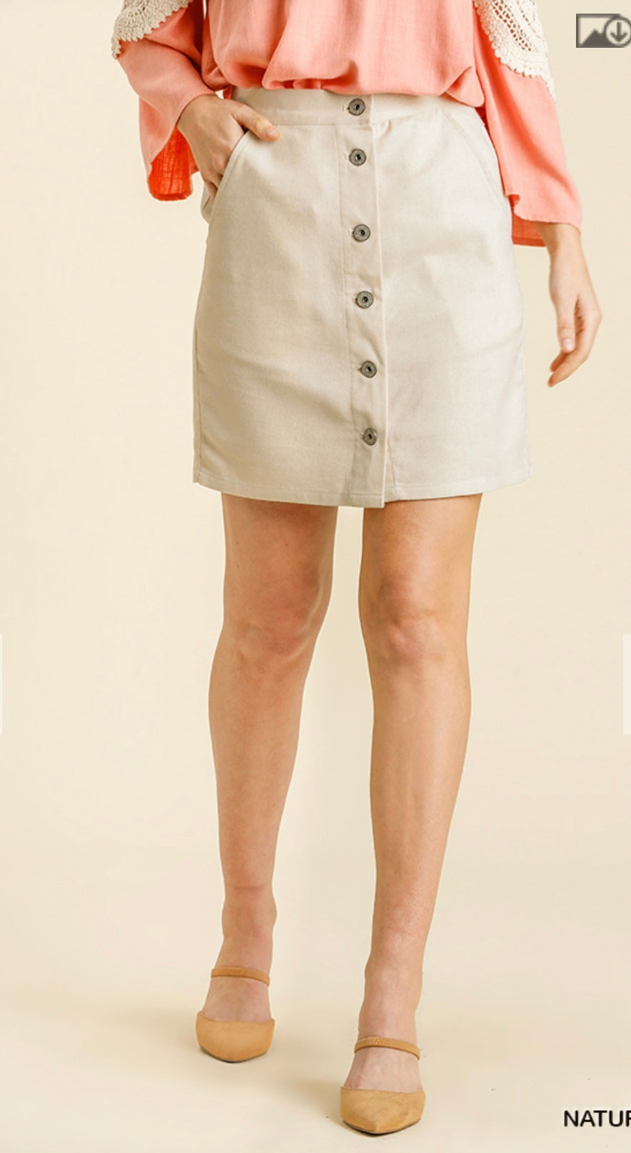 Button Down Skirt