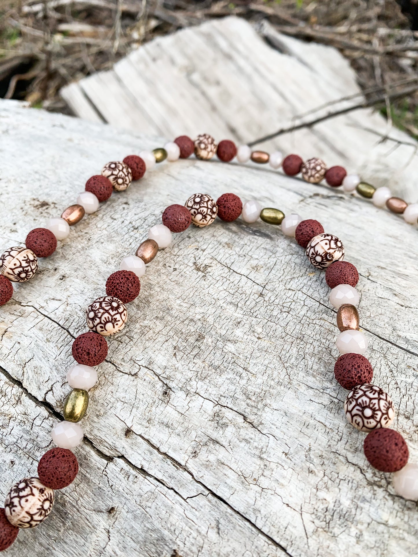 Luke 12:28 Antler Necklace