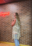 Tan Crochet Duster