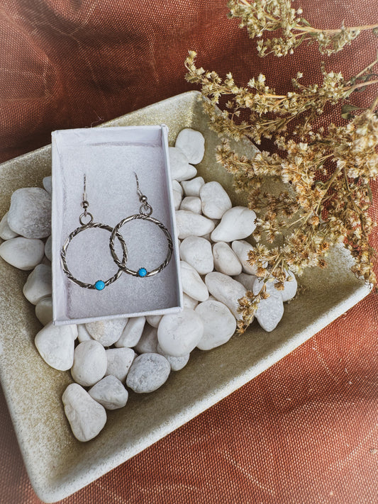 Quarter Stone Earrings