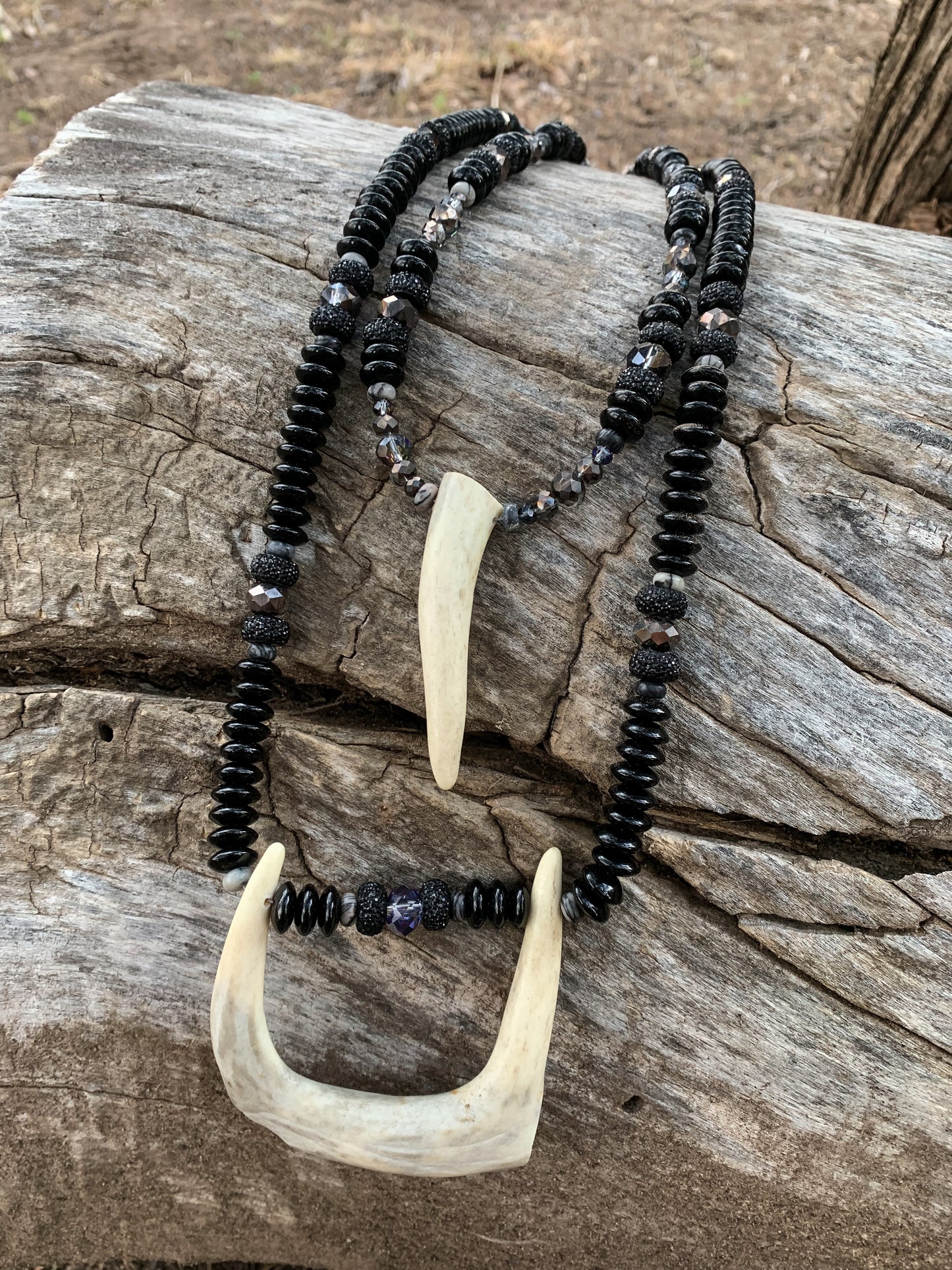 Black Hills Antler Necklace Set