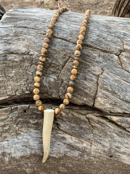 Sandstone Antler Necklace