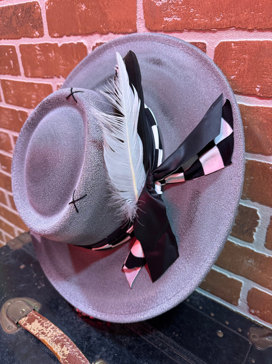B&W Checkered Hat