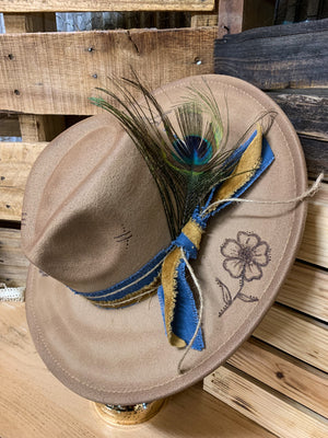 Peacock Flower Hat
