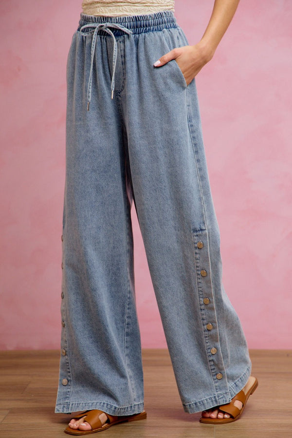 Side Button Denim