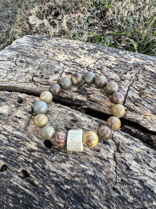 Prairie Stone Antler Bracelet