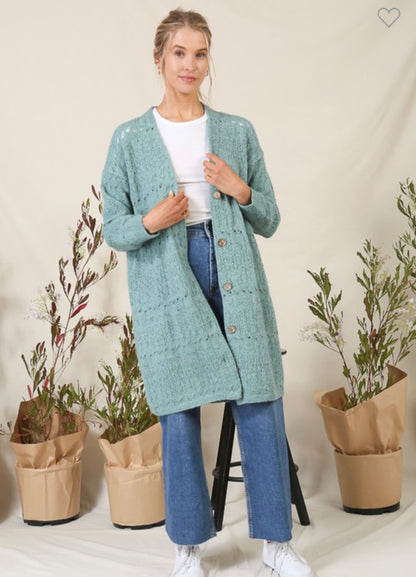 Pointelle Cardigan
