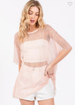 Sparkle Fishnet Top