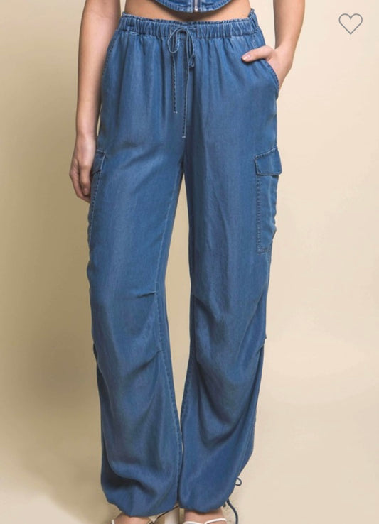 Denim Cargo Pant