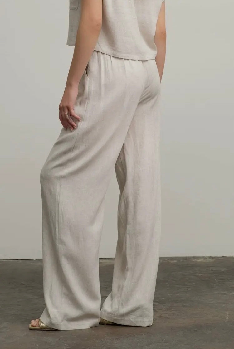 Pleated Linen Pants