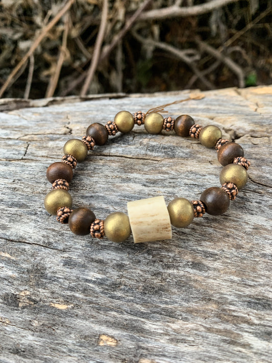 Rustic Antler Bracelet