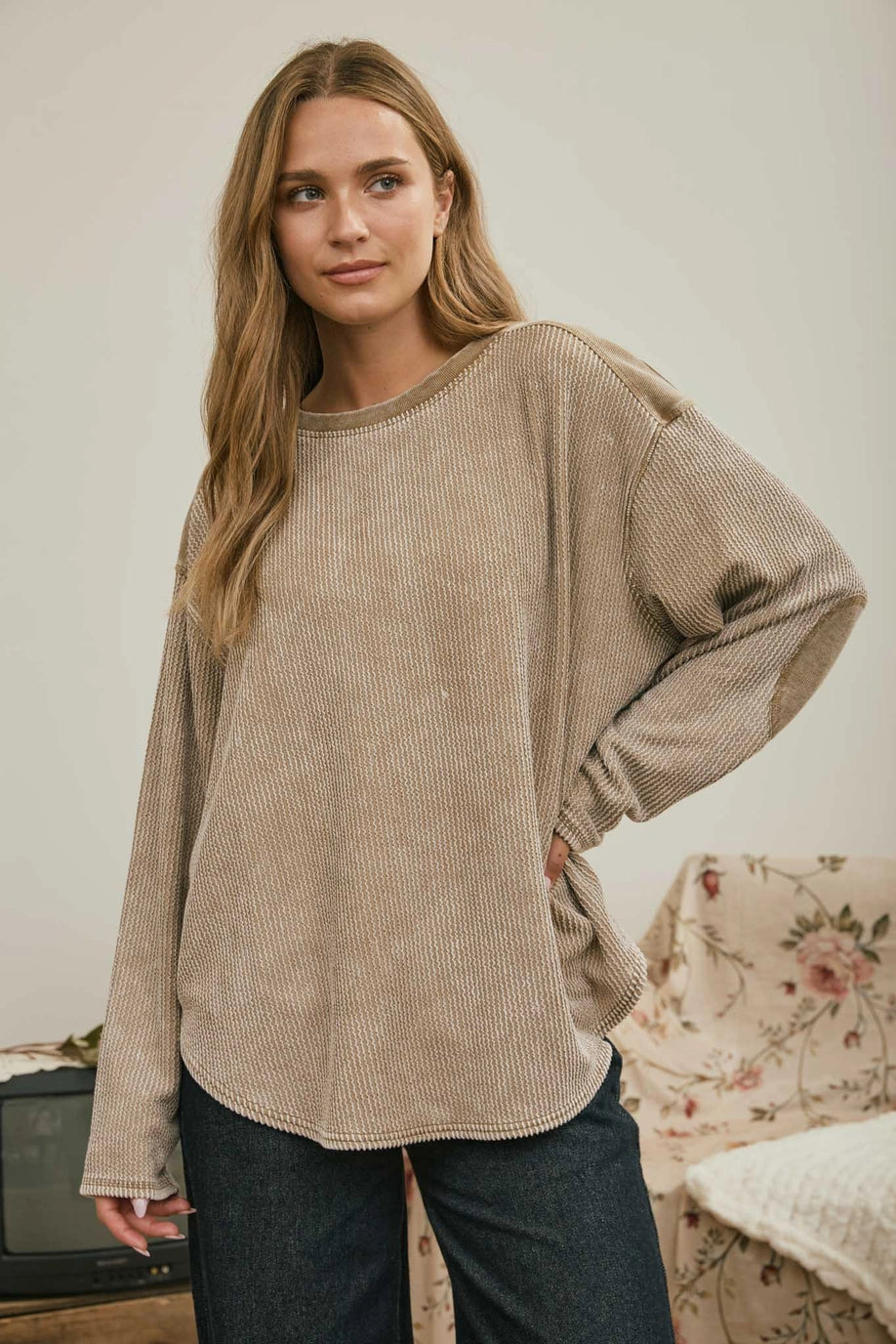 Elbow Knit Top