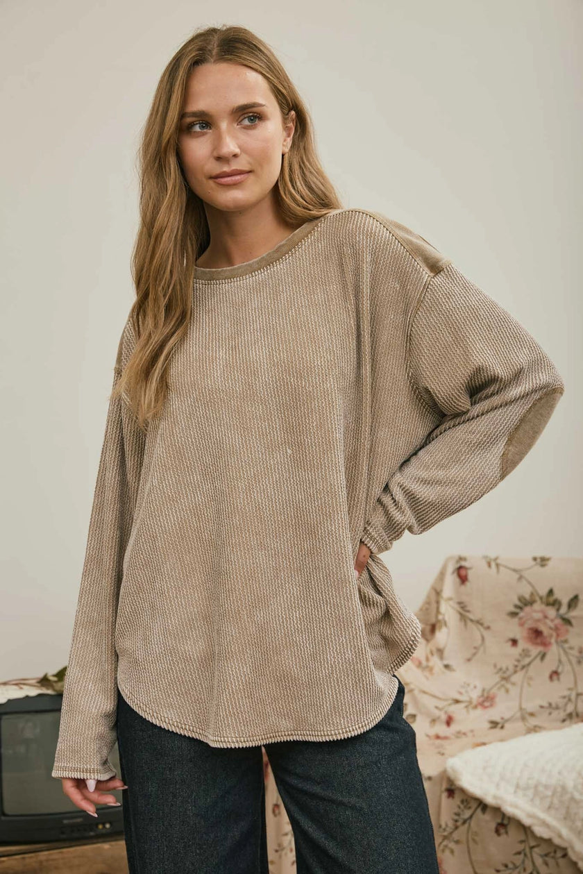 Elbow Knit Top