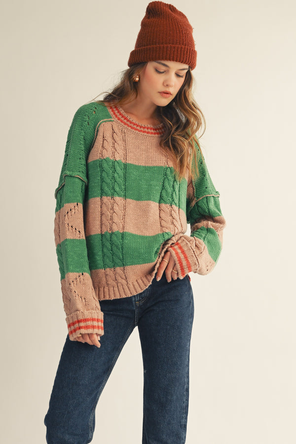 Twisted Ribbed Sweater