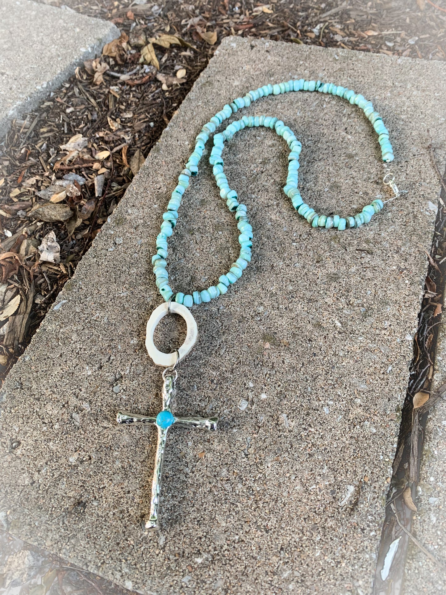 Turquoise Eye Elk Necklace