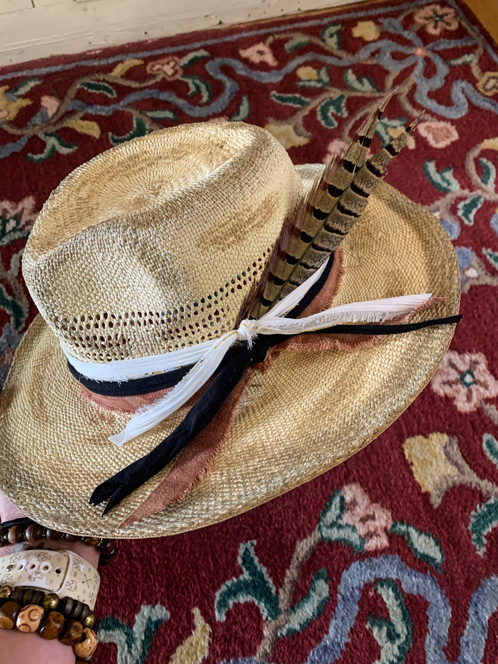 Vintage Girl Straw Hat