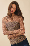 Leopard Mesh Top