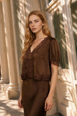 Satin Lace Top
