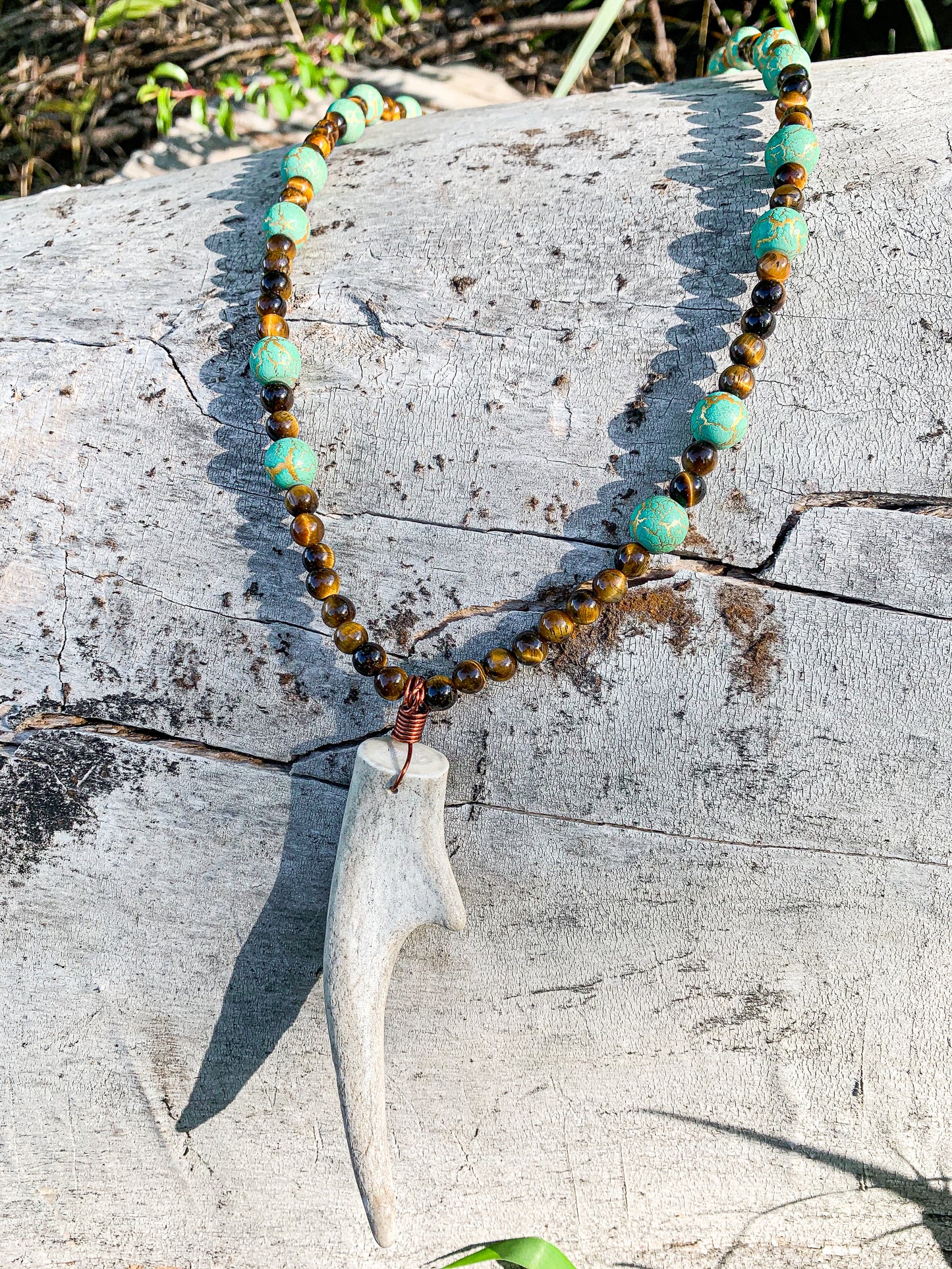 Golden River Antler Necklace