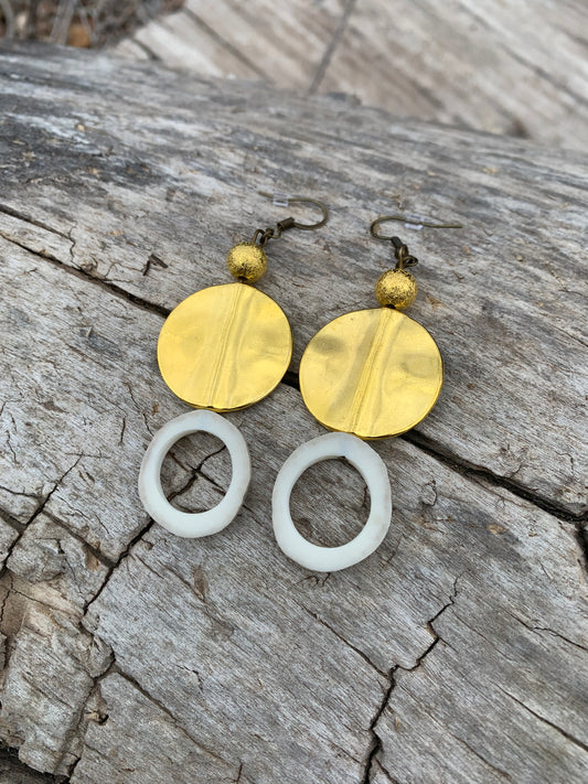 Hammered Gold Earrings