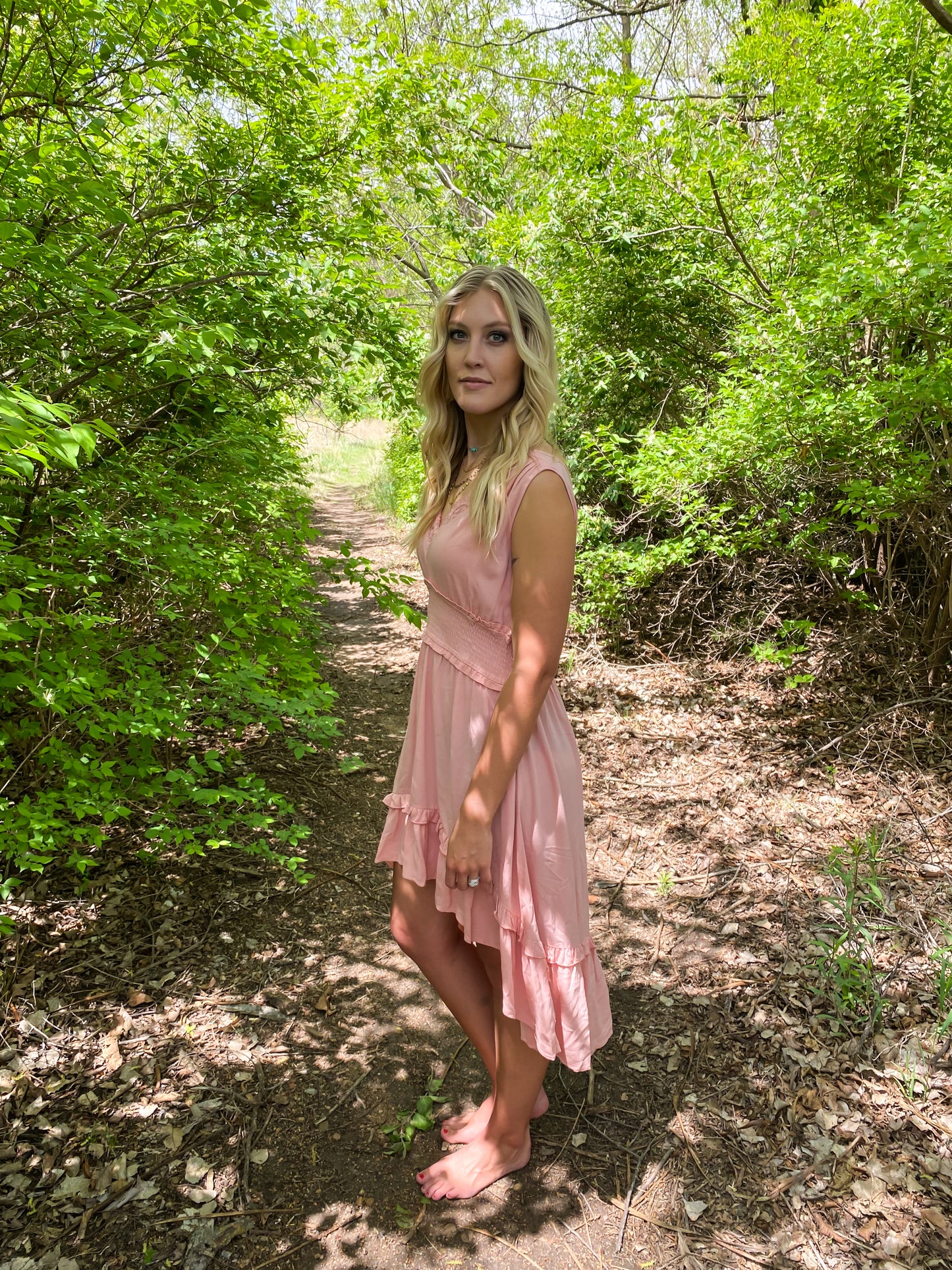 Blush High Low Dress