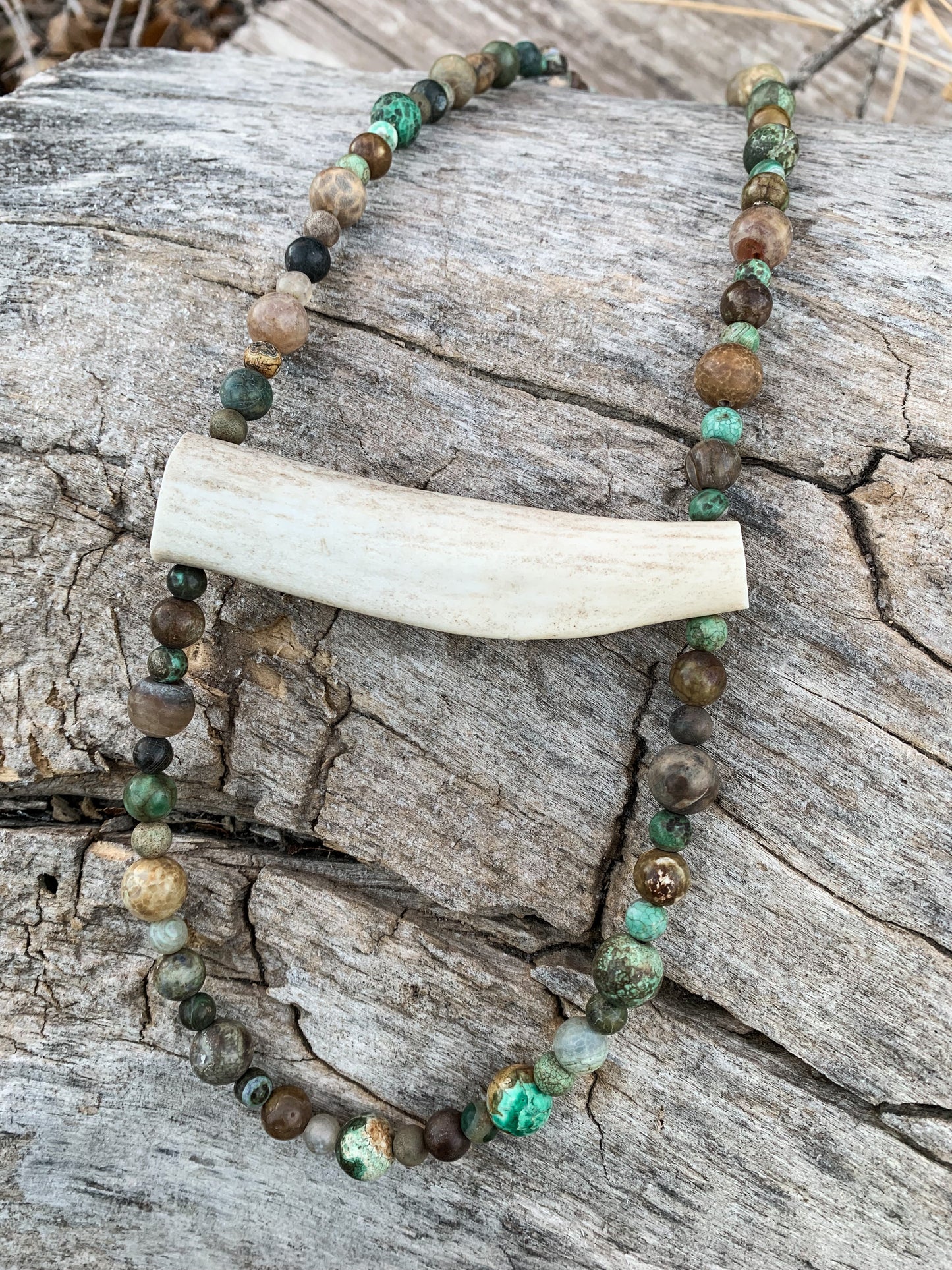 Rustic Woods Antler Necklace