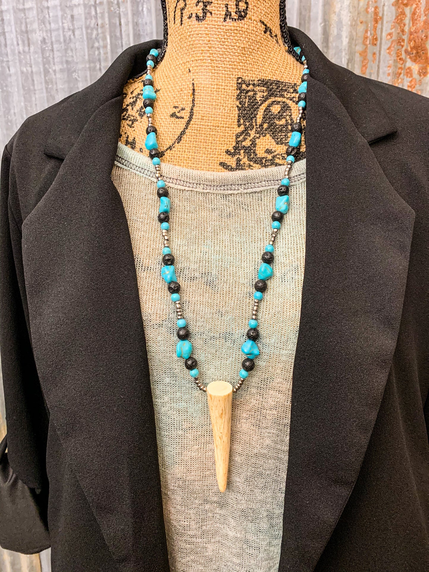 Black Hills Antler Necklace