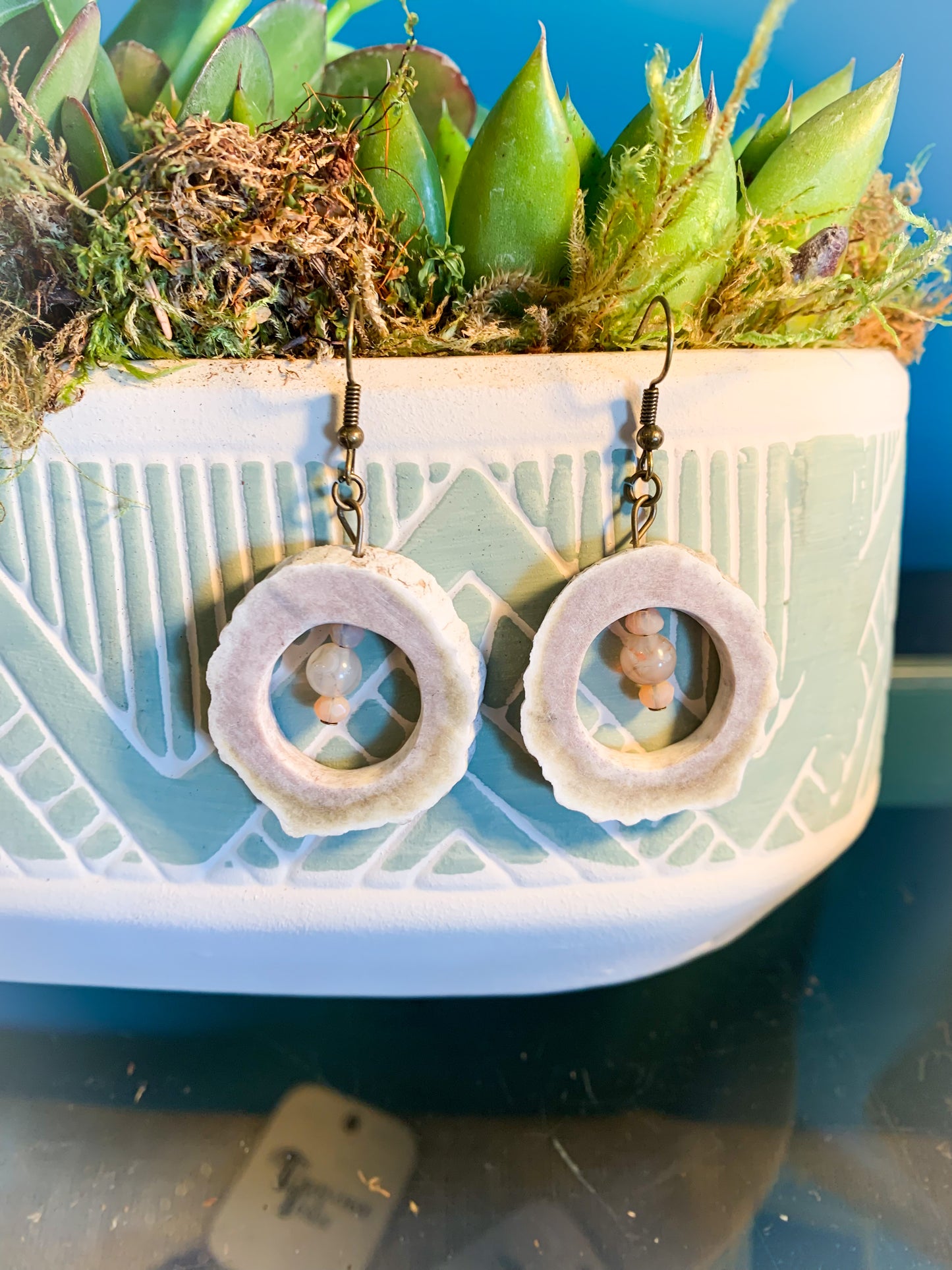 Pebble Antler Earrings