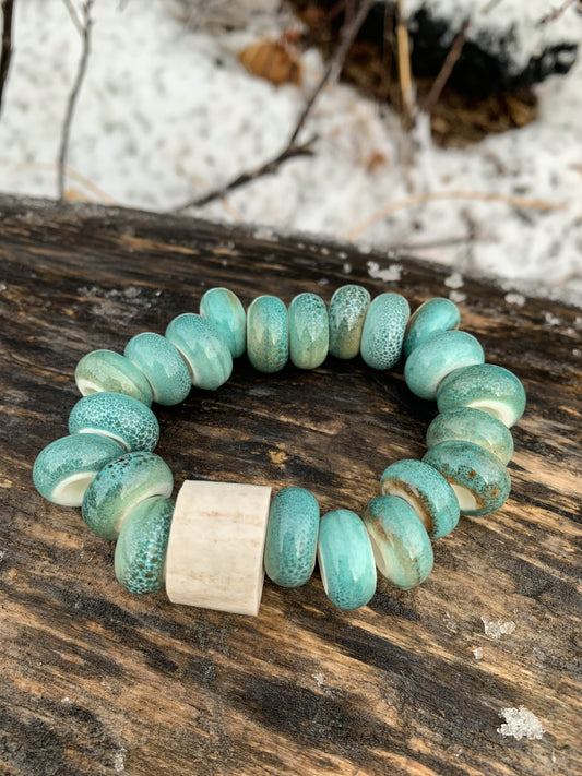 Seafoam Antler Bracelet