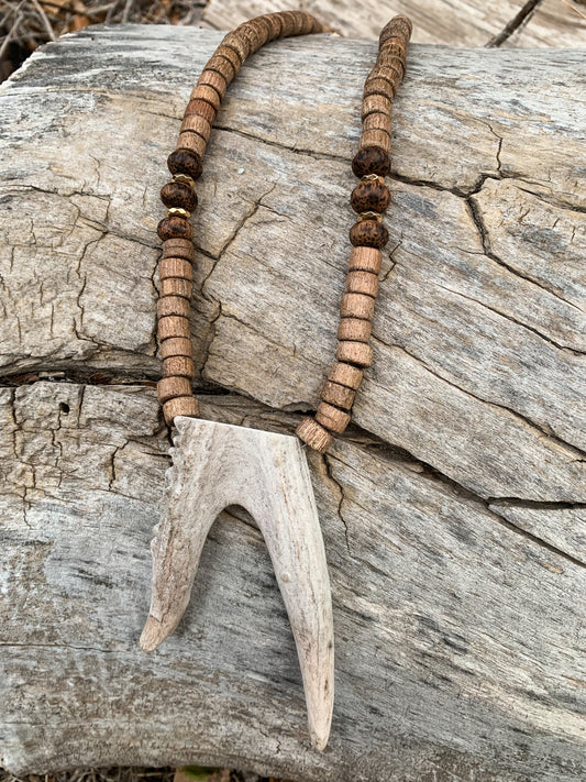 Cottonwood Falls Antler Necklace