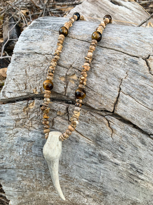 Rocky River Antler Necklace