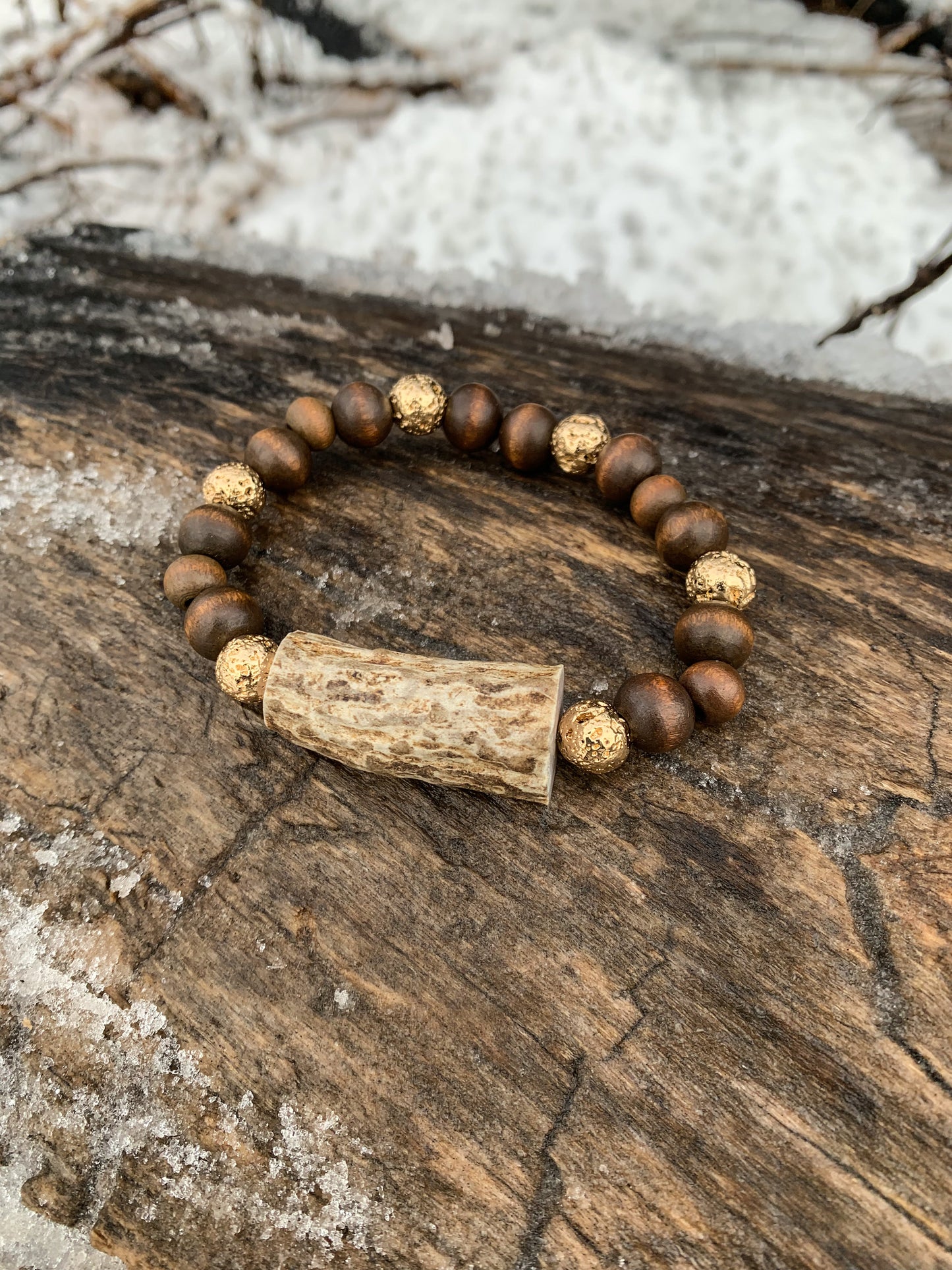 Golden Mine Antler Bracelet